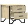 Mesita de noche madera de ingeniería roble Sonoma 40x41x40 cm de , Mesitas de noche - Ref: Foro24-848506, Precio: 50,28 €, De...