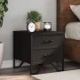 Mesita de noche madera de ingeniería negra 40x41x40 cm de , Mesitas de noche - Ref: Foro24-848504, Precio: 51,03 €, Descuento: %