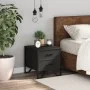 Mesita de noche madera de ingeniería negra 40x41x40 cm de , Mesitas de noche - Ref: Foro24-848504, Precio: 51,03 €, Descuento: %