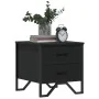 Mesita de noche madera de ingeniería negra 40x41x40 cm de , Mesitas de noche - Ref: Foro24-848504, Precio: 51,03 €, Descuento: %