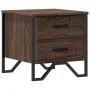 Mesita de noche madera de ingeniería marrón roble 40x41x40 cm de , Mesitas de noche - Ref: Foro24-848512, Precio: 48,59 €, De...