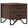 Mesita de noche madera de ingeniería marrón roble 40x41x40 cm de , Mesitas de noche - Ref: Foro24-848512, Precio: 49,34 €, De...