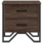 Mesita de noche madera de ingeniería marrón roble 40x41x40 cm de , Mesitas de noche - Ref: Foro24-848512, Precio: 48,59 €, De...