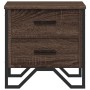 Mesita de noche madera de ingeniería marrón roble 40x41x40 cm de , Mesitas de noche - Ref: Foro24-848512, Precio: 49,34 €, De...