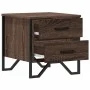 Mesita de noche madera de ingeniería marrón roble 40x41x40 cm de , Mesitas de noche - Ref: Foro24-848512, Precio: 48,59 €, De...