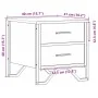 Mesita de noche madera de ingeniería marrón roble 40x41x40 cm de , Mesitas de noche - Ref: Foro24-848512, Precio: 48,59 €, De...
