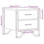 Mesita de noche madera de ingeniería marrón roble 40x41x40 cm de , Mesitas de noche - Ref: Foro24-848512, Precio: 49,34 €, De...