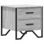 Mesita de noche madera de ingeniería gris Sonoma 40x41x40 cm de , Mesitas de noche - Ref: Foro24-848510, Precio: 51,03 €, Des...