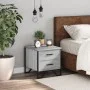 Mesita de noche madera de ingeniería gris Sonoma 40x41x40 cm de , Mesitas de noche - Ref: Foro24-848510, Precio: 51,03 €, Des...