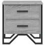 Mesita de noche madera de ingeniería gris Sonoma 40x41x40 cm de , Mesitas de noche - Ref: Foro24-848510, Precio: 51,03 €, Des...