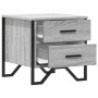 Mesita de noche madera de ingeniería gris Sonoma 40x41x40 cm de , Mesitas de noche - Ref: Foro24-848510, Precio: 52,28 €, Des...