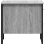 Mesita de noche madera de ingeniería gris Sonoma 40x41x40 cm de , Mesitas de noche - Ref: Foro24-848510, Precio: 51,03 €, Des...