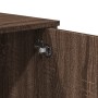 Engineered wood brown oak console table 100x35x74.5 cm by , Side tables - Ref: Foro24-848538, Price: 73,37 €, Discount: %
