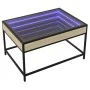 Coffee table with Infinity LED Sonoma oak 70x50x41 cm by , Coffee table - Ref: Foro24-847683, Price: 84,76 €, Discount: %