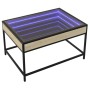 Coffee table with Infinity LED Sonoma oak 70x50x41 cm by , Coffee table - Ref: Foro24-847683, Price: 85,76 €, Discount: %