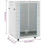 15U 19-Zoll-Server-Rack IP20 grau 53x40x80 cm von , Netzwerkspeichersysteme - Ref: Foro24-3307630, Preis: 180,13 €, Rabatt: %