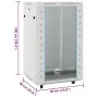 15U 19" IP20 black server rack 60x60x100 cm by , Network storage systems - Ref: Foro24-3307632, Price: 245,03 €, Discount: %