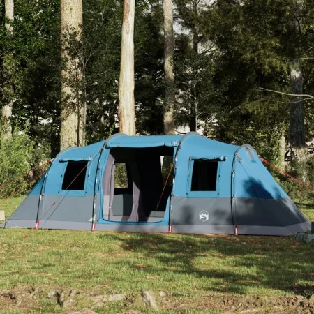 Tienda de campaña familiar túnel 6 personas impermeable azul de , Tiendas de campaña - Ref: Foro24-4009417, Precio: 248,84 €,...