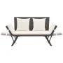 Garden bench with brown synthetic rattan cushions 176 cm by , garden benches - Ref: Foro24-317182, Price: 188,01 €, Discount: %