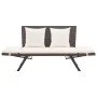 Garden bench with brown synthetic rattan cushions 176 cm by , garden benches - Ref: Foro24-317182, Price: 188,01 €, Discount: %