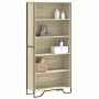 Engineered wood bookshelf in Sonoma oak color, 80x31x169 cm by , Bookcases and shelves - Ref: Foro24-3295313, Price: 91,32 €,...
