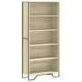 Engineered wood bookshelf in Sonoma oak color, 80x31x169 cm by , Bookcases and shelves - Ref: Foro24-3295313, Price: 90,24 €,...