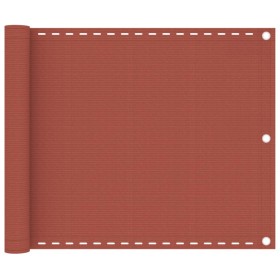 Terracotta HDPE balcony awning 75x300 cm by vidaXL, Umbrellas - Ref: Foro24-310944, Price: 14,24 €, Discount: %