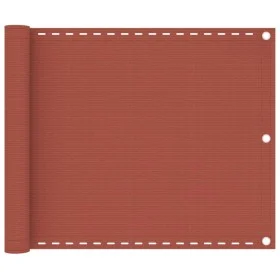 Terracotta HDPE balcony awning 75x300 cm by vidaXL, Umbrellas - Ref: Foro24-310944, Price: 14,02 €, Discount: %