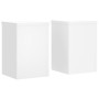 Pflanzenständer 2 Stück aus weißem Ingenieurholz 20x20x30 cm von , Topfständer - Ref: Foro24-852897, Preis: 32,60 €, Rabatt: %