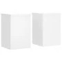 Soportes de plantas 2 uds madera ingeniería blanco 20x20x30 cm de , Soportes para macetas - Ref: Foro24-852897, Precio: 38,01...