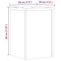 Soportes de plantas 2 uds madera ingeniería blanco 20x20x30 cm de , Soportes para macetas - Ref: Foro24-852897, Precio: 38,01...