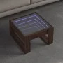 Mitteltisch mit Infinity LED in Eichenbraun 50x53x30 cm von , Couchtisch - Ref: Foro24-847629, Preis: 80,71 €, Rabatt: %