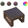 Coffee table with Infinity LED brown oak 50x53x30 cm by , Coffee table - Ref: Foro24-847629, Price: 80,71 €, Discount: %