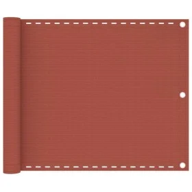 Terracotta HDPE balcony awning 75x600 cm by vidaXL, Umbrellas - Ref: Foro24-310947, Price: 20,44 €, Discount: %