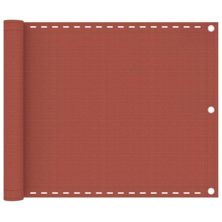 Terracotta HDPE balcony awning 75x600 cm by vidaXL, Umbrellas - Ref: Foro24-310947, Price: 20,90 €, Discount: %