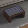 Coffee table with Infinity LED brown oak 70x50x30 cm by , Coffee table - Ref: Foro24-847615, Price: 94,56 €, Discount: %