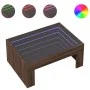 Mesa de centro con Infinity LED marrón roble 70x50x30 cm de , Mesas de centro - Ref: Foro24-847615, Precio: 93,22 €, Descuent...