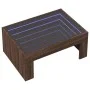 Coffee table with Infinity LED brown oak 70x50x30 cm by , Coffee table - Ref: Foro24-847615, Price: 93,22 €, Discount: %