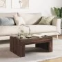 Mesa de centro con Infinity LED marrón roble 70x50x30 cm de , Mesas de centro - Ref: Foro24-847615, Precio: 93,22 €, Descuent...