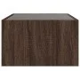 Coffee table with Infinity LED brown oak 70x50x30 cm by , Coffee table - Ref: Foro24-847615, Price: 93,22 €, Discount: %