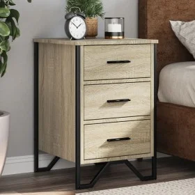 Engineered wood nightstand in Sonoma oak, measuring 40x41x60 cm. by , Nightstands - Ref: Foro24-848525, Price: 76,96 €, Disco...