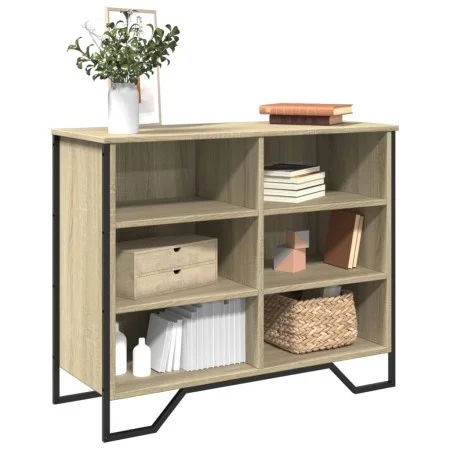 Engineered wood sideboard in Sonoma oak 91x35.5x74.5 cm by , Sideboards - Ref: Foro24-848550, Price: 73,37 €, Discount: %