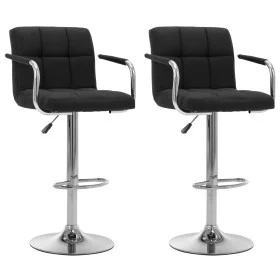 Kitchen bar stools, 2 units, black fabric by , Kitchen stools - Ref: Foro24-283425, Price: 148,73 €, Discount: %