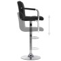 Küchenbarhocker, 2 Stück, Stoff schwarz von , Küchenhocker - Ref: Foro24-283425, Preis: 151,43 €, Rabatt: %