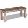 Solid recycled wood bench 110x35x45 cm by , Benches for halls and storage - Ref: Foro24-243454, Price: 139,08 €, Discount: %