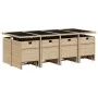 Set comedor de jardín con cojines 13 pzas ratán sintético beige de , Conjuntos de jardín - Ref: Foro24-3210622, Precio: 863,0...