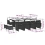 Garden dining set with 13-piece synthetic rattan gray cushions by , Garden sets - Ref: Foro24-3210620, Price: 863,37 €, Disco...