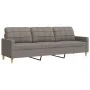 3-seater taupe gray fabric sofa, 210 cm by , Sofas - Ref: Foro24-4007421, Price: 320,12 €, Discount: %
