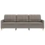3-seater taupe gray fabric sofa, 210 cm by , Sofas - Ref: Foro24-4007421, Price: 320,12 €, Discount: %