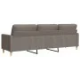 3-seater taupe gray fabric sofa, 210 cm by , Sofas - Ref: Foro24-4007421, Price: 320,12 €, Discount: %